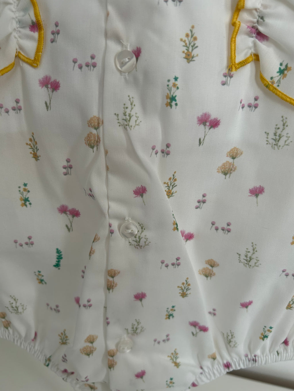 June romper yellow