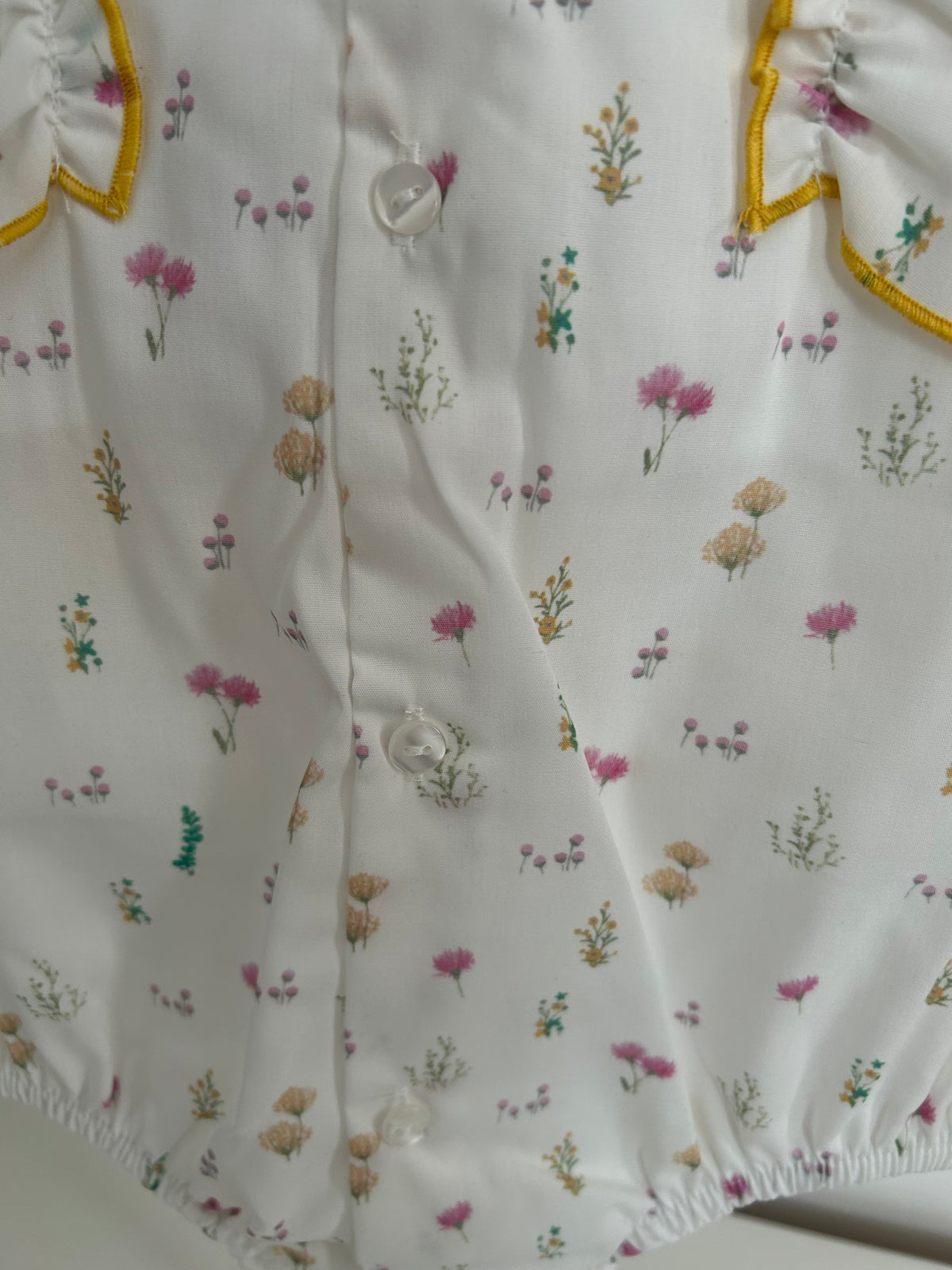 June romper yellow