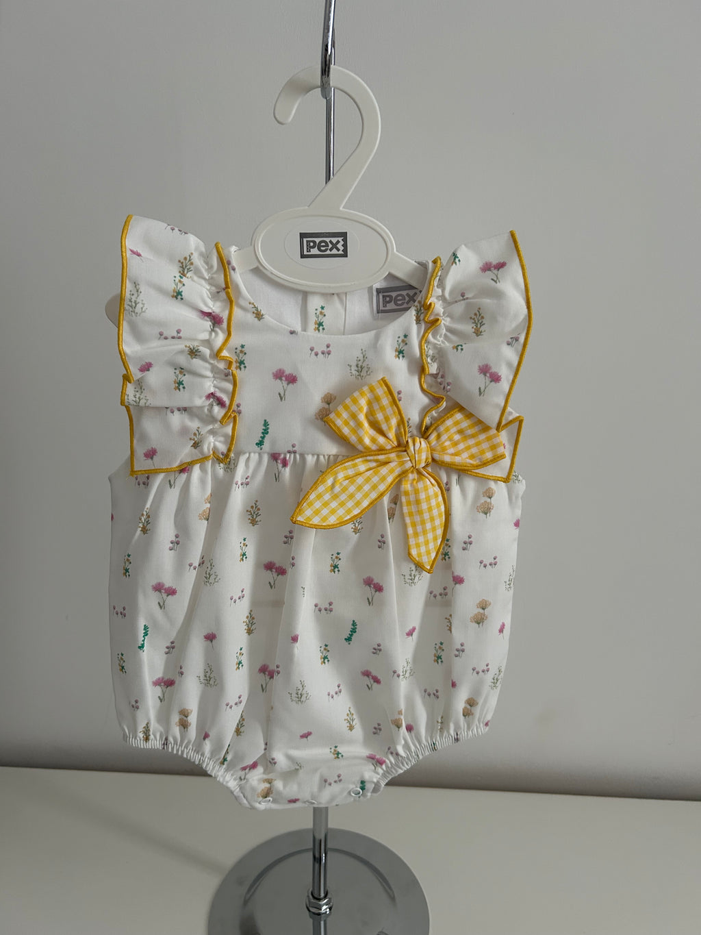 June romper yellow