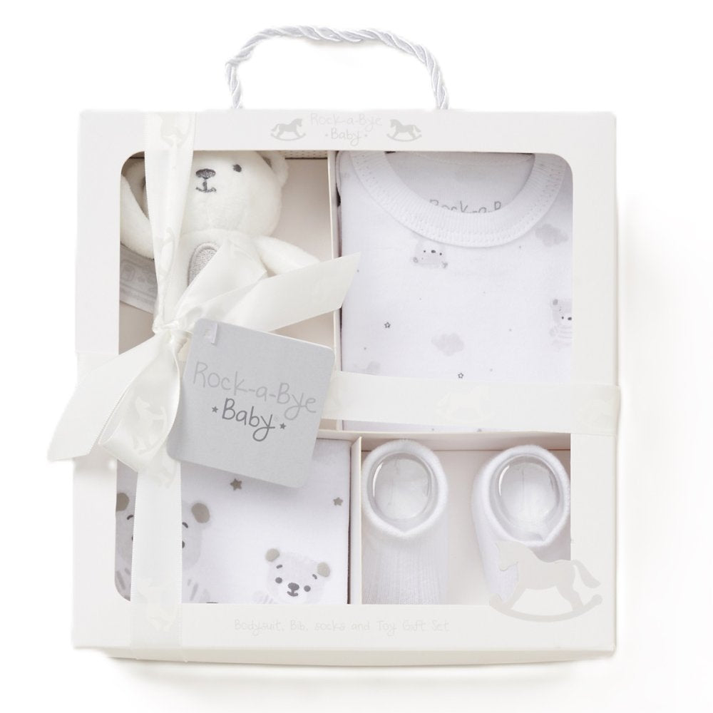 White 4 piece boxed gift set