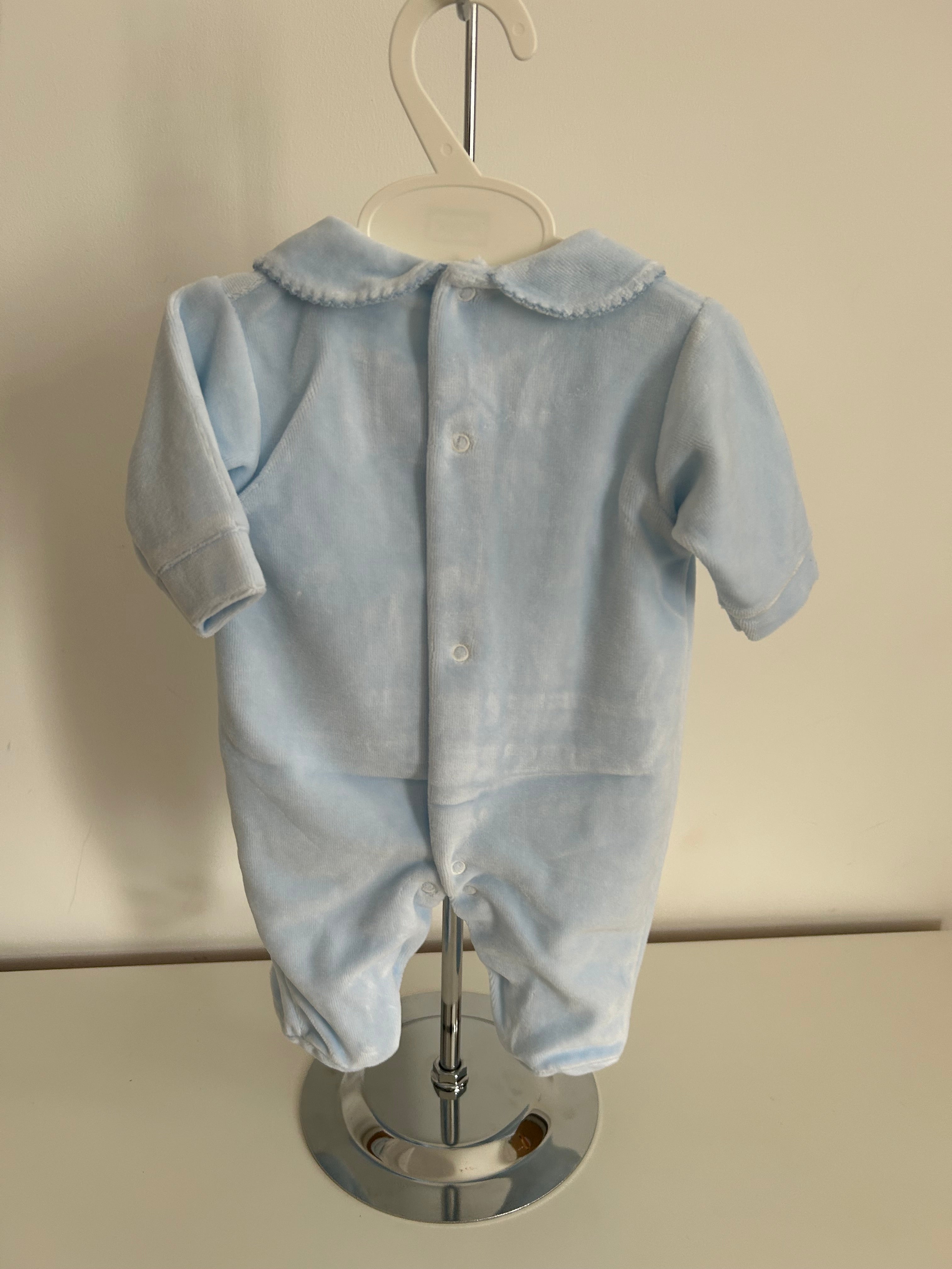 Bear sleepsuit blue