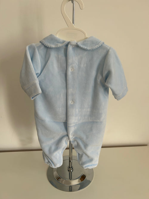 Bear sleepsuit blue