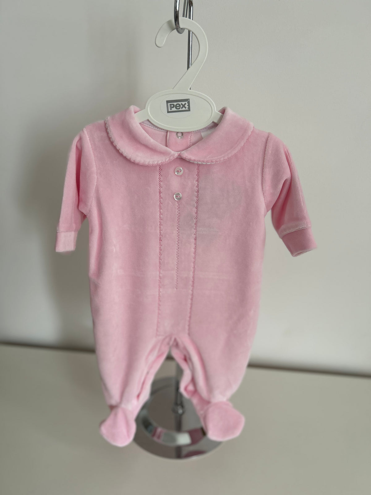 Classic baby sleepsuit pink