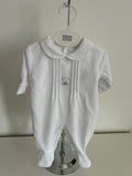 Bear sleepsuit white