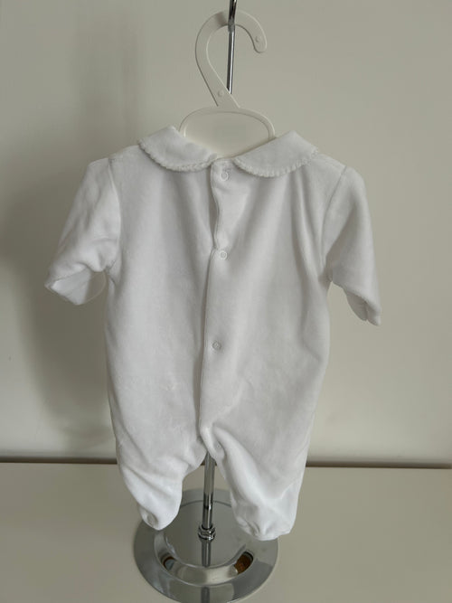 Bear sleepsuit white
