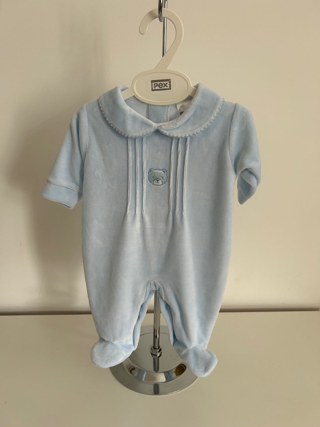Bear sleepsuit blue