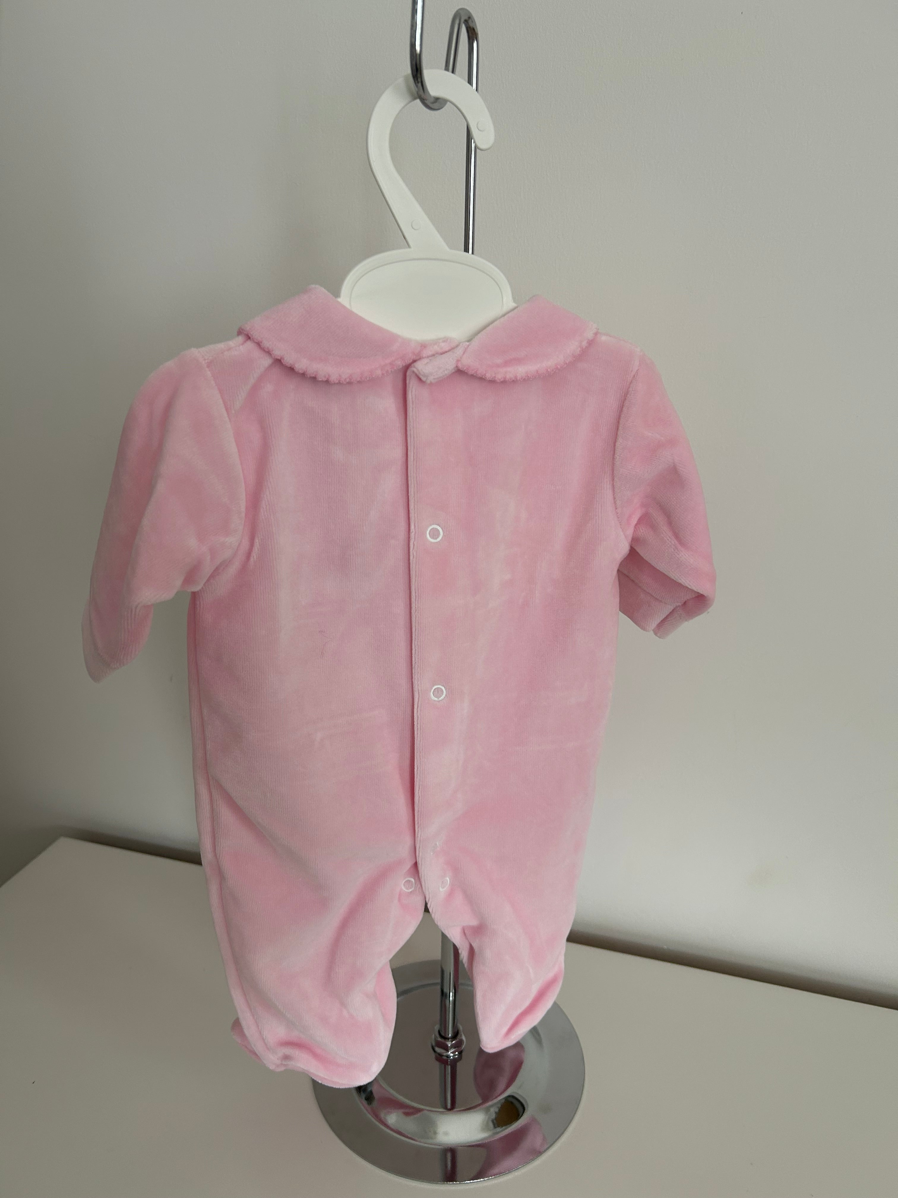 Classic baby sleepsuit pink