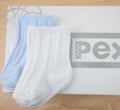 Cannes 2 pack blue/white socks